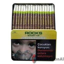 Rocks Short Tip Lemon Sigarillo -  Limon Aromalı