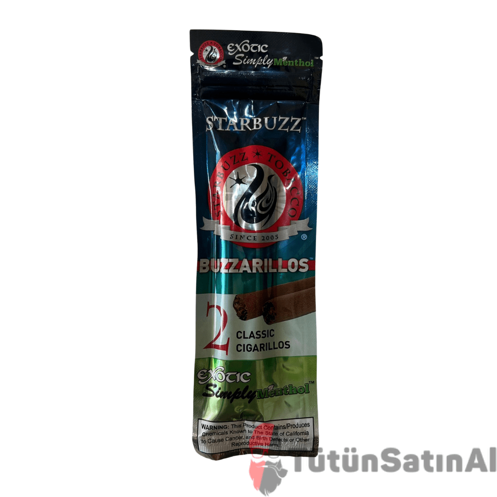 StarBuzz Buzarillos Simply Menthol Classic Puro Satın al 1 StarBuzz Buzarillos Simply Menthol Classic Puro Satın al